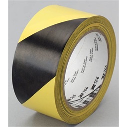 Ragasztószalag jelölő 50mm x 33m sárga-fekete ipari jelző 3M