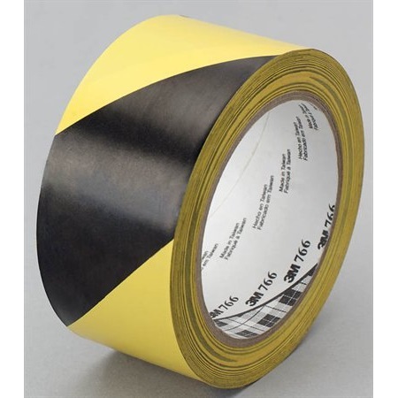 Ragasztószalag jelölő 50mm x 33m sárga-fekete ipari jelző 3M