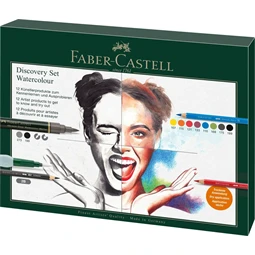 Rajz készlet akvarell 12db-os, Faber-Castell, ALBRECHT DÜRER fém dobozban
