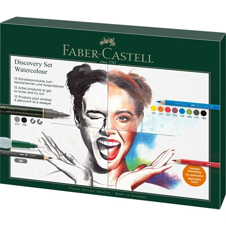 Rajz készlet akvarell 12db-os, Faber-Castell, ALBRECHT DÜRER fém dobozban