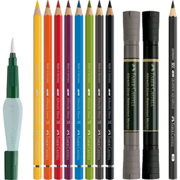 Rajz készlet akvarell 12db-os, Faber-Castell, ALBRECHT DÜRER fém dobozban