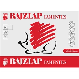 Rajzlap A/3 famentes 20db/csomag SÜNI mappában 120gr lapok