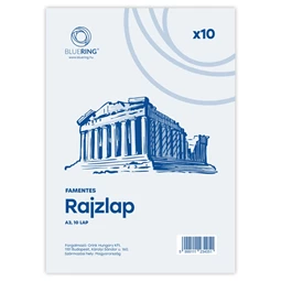 Rajzlap A/3, famentes fóliázva Bluering® 10 ív/csomag,