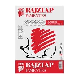 Rajzlap A/4 famentes 20db/csomag SÜNI mappában 120gr lapok