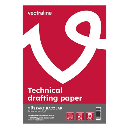 Rajzlap műszaki A/3 10ív/csomag 180gr FORTUNA