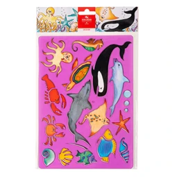 Rajzoló sablon, stencil KOH-I-NOOR óceán 18,5 x 26,5 cm