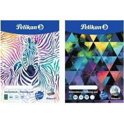 Rajztömb A/4 famentes PELIKAN 120gr 20ív, ragasztott, így a lapok könnyen kitéphetők