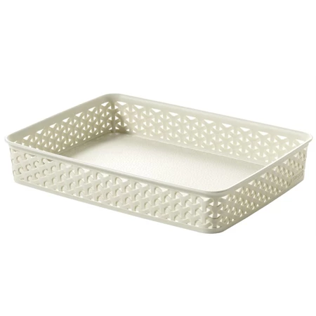 Rattan hatású kosár CURVER My Style,  A/5 bézs