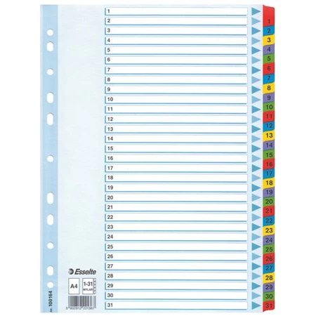 Regiszterlap 1-31 A/4 ESSELTE 100164