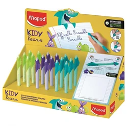 Rollertoll MAPED Kidy Learn MAGIC írástanuló toll, radírozható, Vegyes mintákban cápa, nyuszi, kaméleon