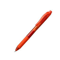 Rollertoll, PENTEL EnerGelX BL-107 0,35 mm, nyomógombos, narancs írásszín