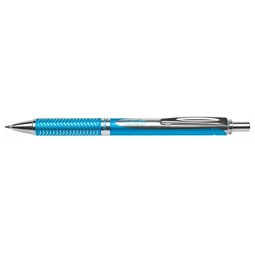 Rollertoll, PENTEL EnerGel BL-407 0,35 mm, nyomógombos, égszínkék tolltest,  kék