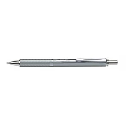 Rollertoll, PENTEL  EnerGel BL-407 0,35 mm, nyomógombos, ezüst tolltest, kék írásszín