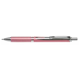 Rollertoll, PENTEL EnerGel BL-407 0,35 mm, nyomógombos, rózsaszín tolltest,  kék