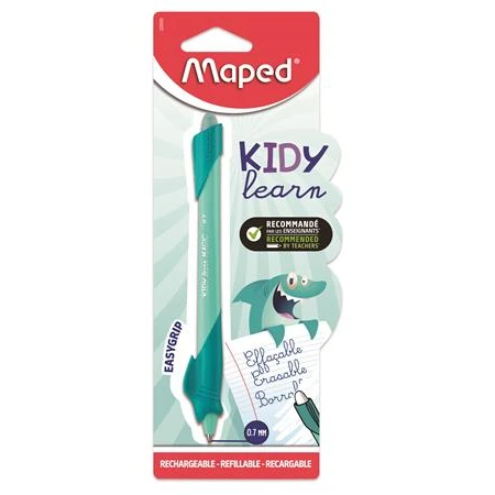 Rollertoll írástanuló rollertoll 0,7 mm, radírozható, MAPED KIDY Learn MAGIC cápa forma, türkiz szin