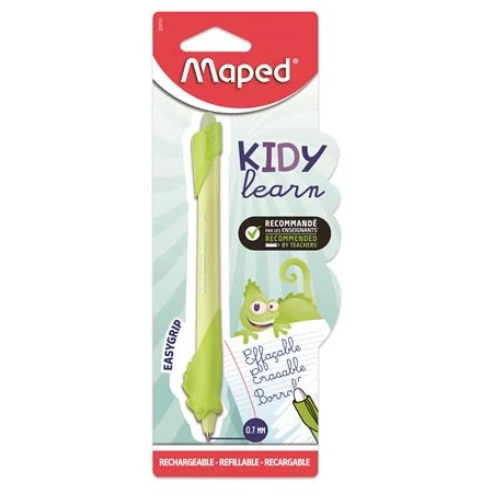 Rollertoll írástanuló rollertoll 0,7 mm, radírozható, MAPED KIDY Learn MAGIC kaméleon forma, zöld szin