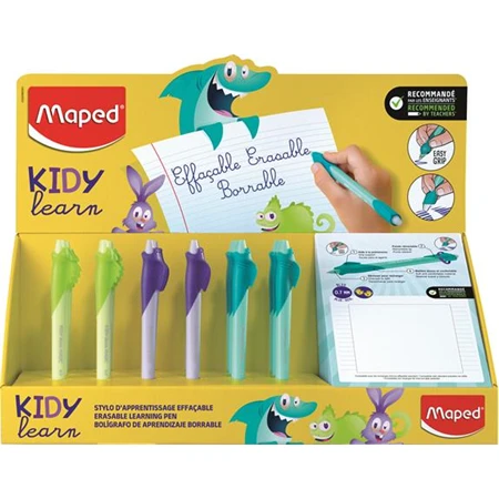 Rollertoll írástanuló rollertoll 0,7 mm, radírozható, MAPED KIDY Learn MAGIC vegyes színek