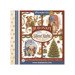 Rub-on kaparós matrica készlet 15,5x15,5cm Silent Night 6lap/csomag