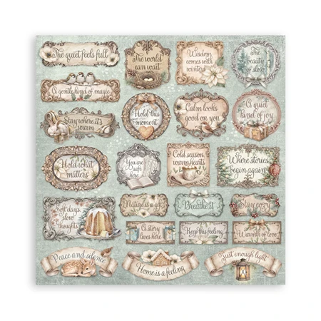 Scrapbook papír album 20,3x20,3cm 10lapos White Christmas