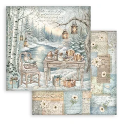 Scrapbook papír album 20,3x20,3cm 10lapos White Christmas