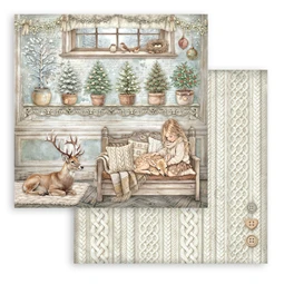 Scrapbook papír album 20,3x20,3cm 10lapos White Christmas
