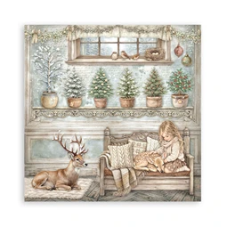 Scrapbook papír album 20,3x20,3cm 10lapos White Christmas