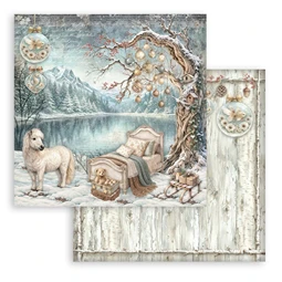 Scrapbook papír album 20,3x20,3cm 10lapos White Christmas