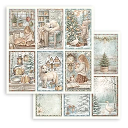 Scrapbook papír album 20,3x20,3cm 10lapos White Christmas