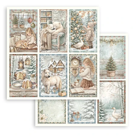 Scrapbook papír album 20,3x20,3cm 10lapos White Christmas