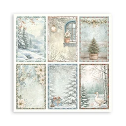 Scrapbook papír album 20,3x20,3cm 10lapos White Christmas