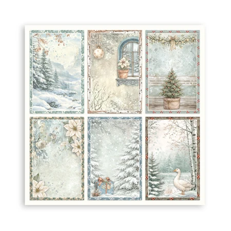 Scrapbook papír album 20,3x20,3cm 10lapos White Christmas