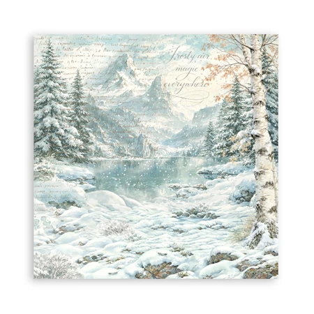 Scrapbook papír album 20,3x20,3cm 10lapos White Christmas