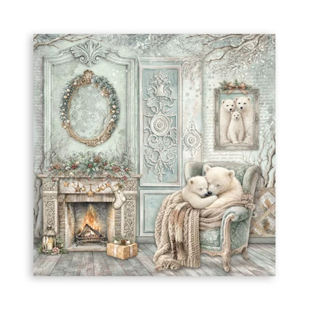 Scrapbook papír album 20,3x20,3cm 10lapos White Christmas