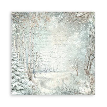 Scrapbook papír album 20,3x20,3cm 10lapos White Christmas
