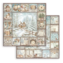 Scrapbook papír album 20,3x20,3cm 10lapos White Christmas
