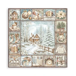 Scrapbook papír album 20,3x20,3cm 10lapos White Christmas