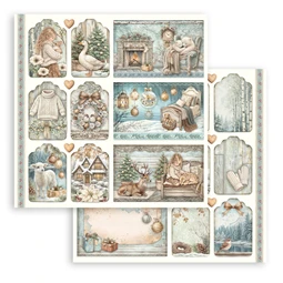 Scrapbook papír album 20,3x20,3cm 10lapos White Christmas