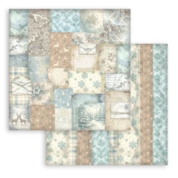 Scrapbook papír album 20,3x20,3cm 10lapos White Christmas backrounds