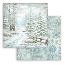 Scrapbook papír album 20,3x20,3cm 10lapos White Christmas backrounds