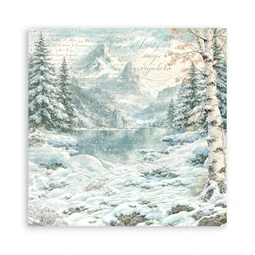 Scrapbook papír album 20,3x20,3cm 10lapos White Christmas backrounds