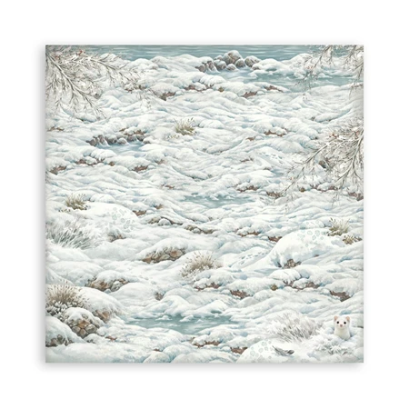 Scrapbook papír album 20,3x20,3cm 10lapos White Christmas backrounds