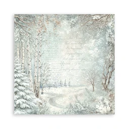 Scrapbook papír album 20,3x20,3cm 10lapos White Christmas backrounds