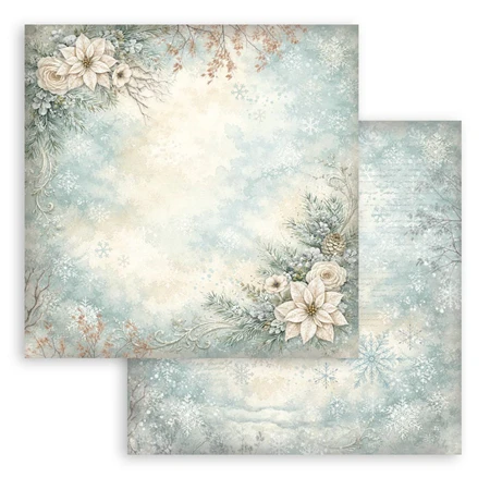 Scrapbook papír album 20,3x20,3cm 10lapos White Christmas backrounds