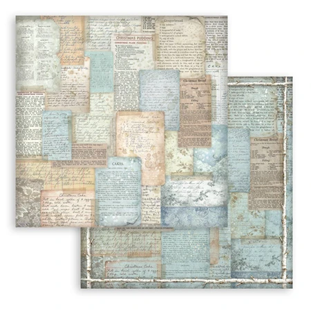 Scrapbook papír album 20,3x20,3cm 10lapos White Christmas backrounds