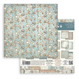 Scrapbook papír album 20,3x20,3cm 10lapos White Christmas backrounds