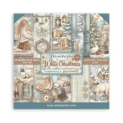 Scrapbook papír album 30,5x30,5cm 10lapos White Christmas