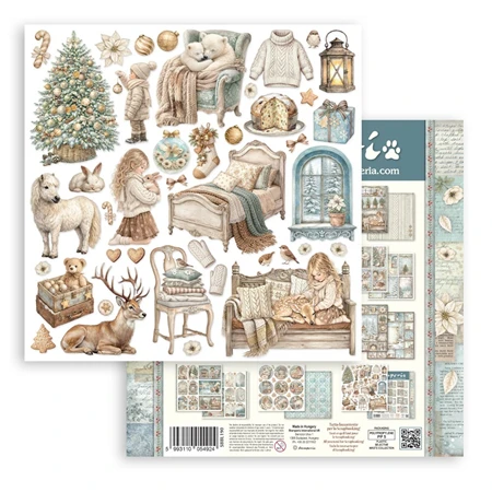 Scrapbook papír album 30,5x30,5cm 10lapos White Christmas