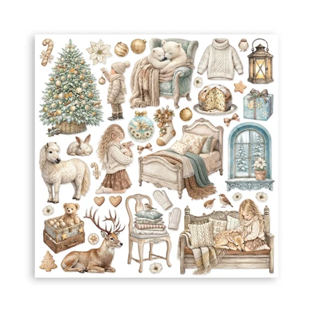 Scrapbook papír album 30,5x30,5cm 10lapos White Christmas