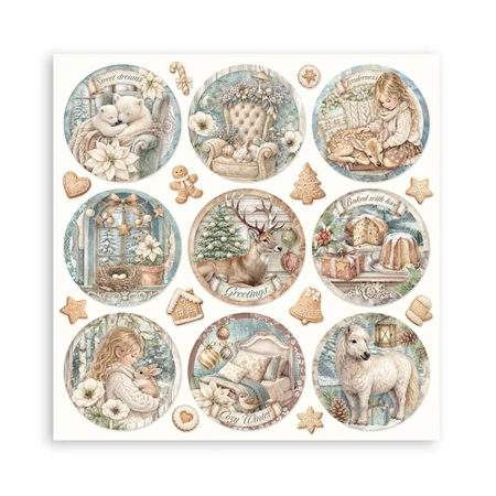 Scrapbook papír album 30,5x30,5cm 10lapos White Christmas