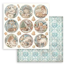 Scrapbook papír album 30,5x30,5cm 10lapos White Christmas